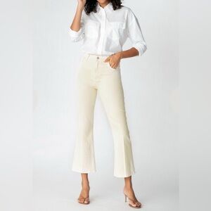 J Brand Cream Julia High Rise Flare Size 25*